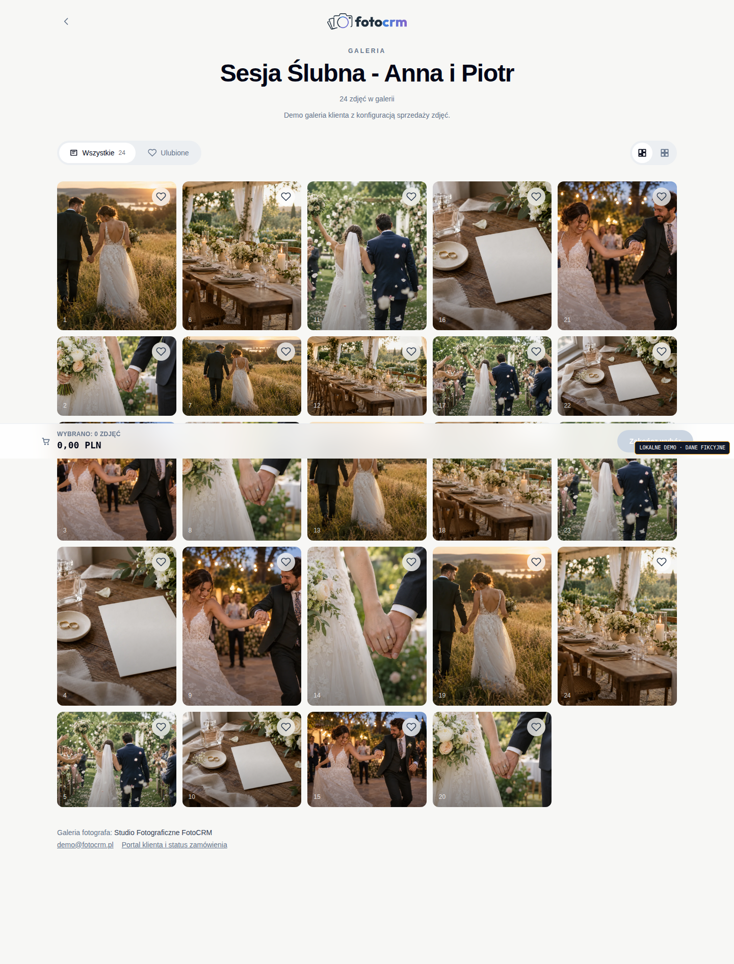 FotoCRM.pl — Publiczna galeria zdjęć (komputer)