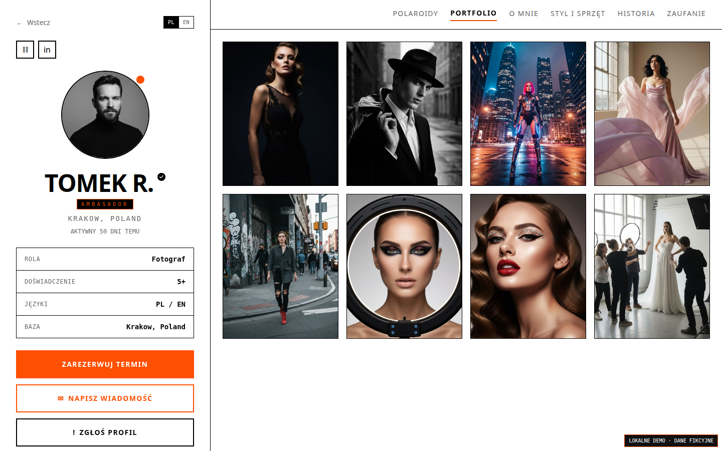 Pokazsie.pl — Profil fotografa, styl i wyposażenie (komputer)
